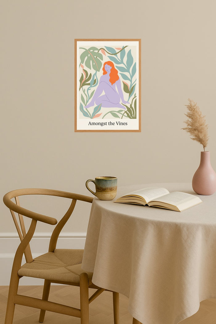 Poster mockup - Single poster in Nordic interior