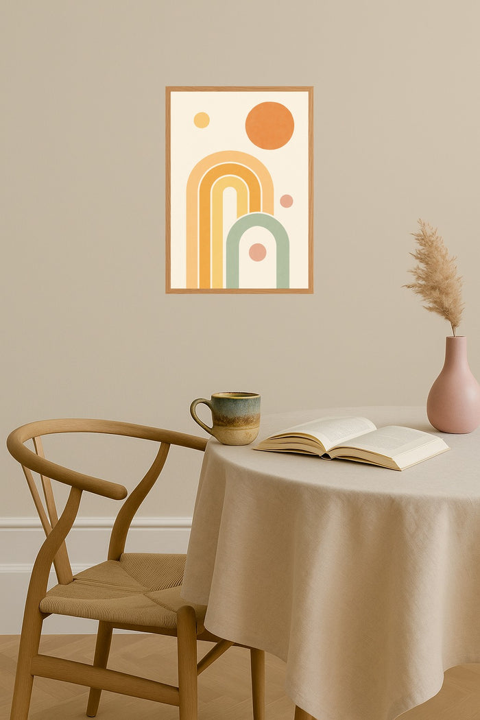 Poster mockup - Single poster in Nordic interior