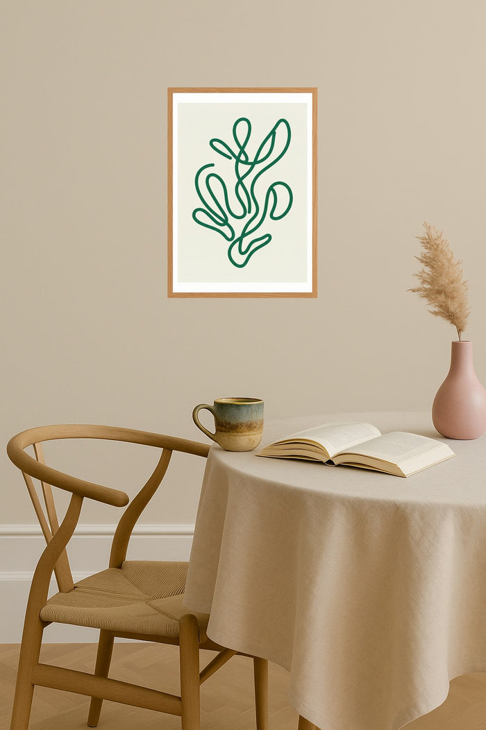 Poster mockup - Single poster in Nordic interior