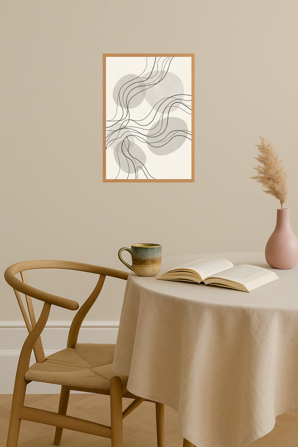 Poster mockup - Single poster in Nordic interior