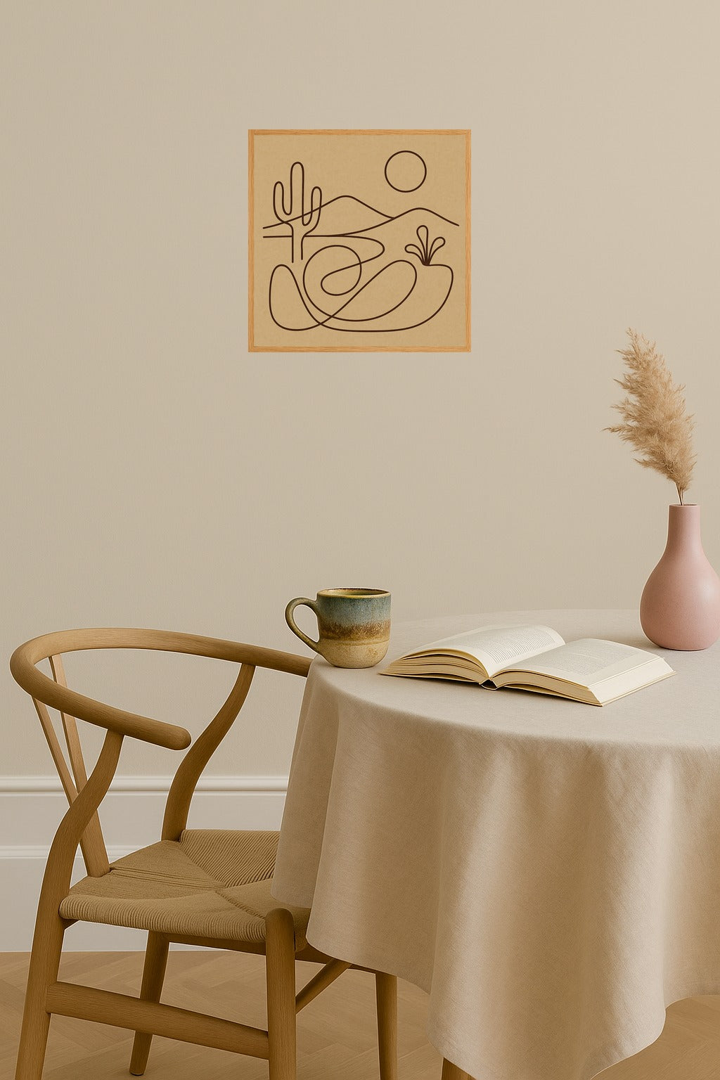 Poster mockup - Single poster in Nordic interior