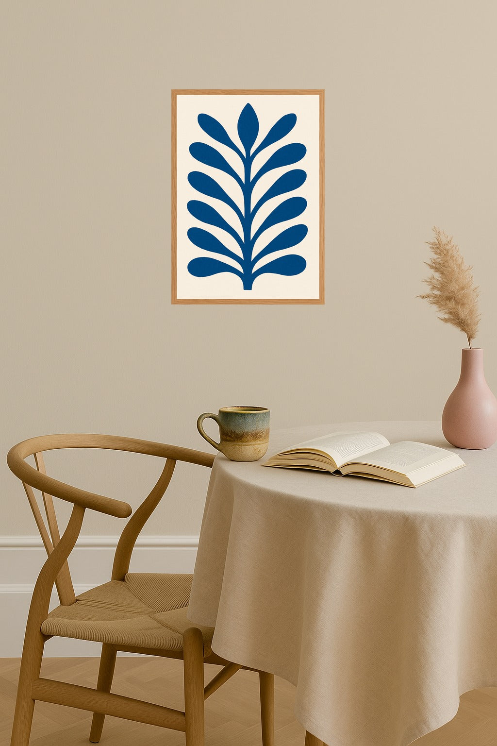 Poster mockup - Single poster in Nordic interior