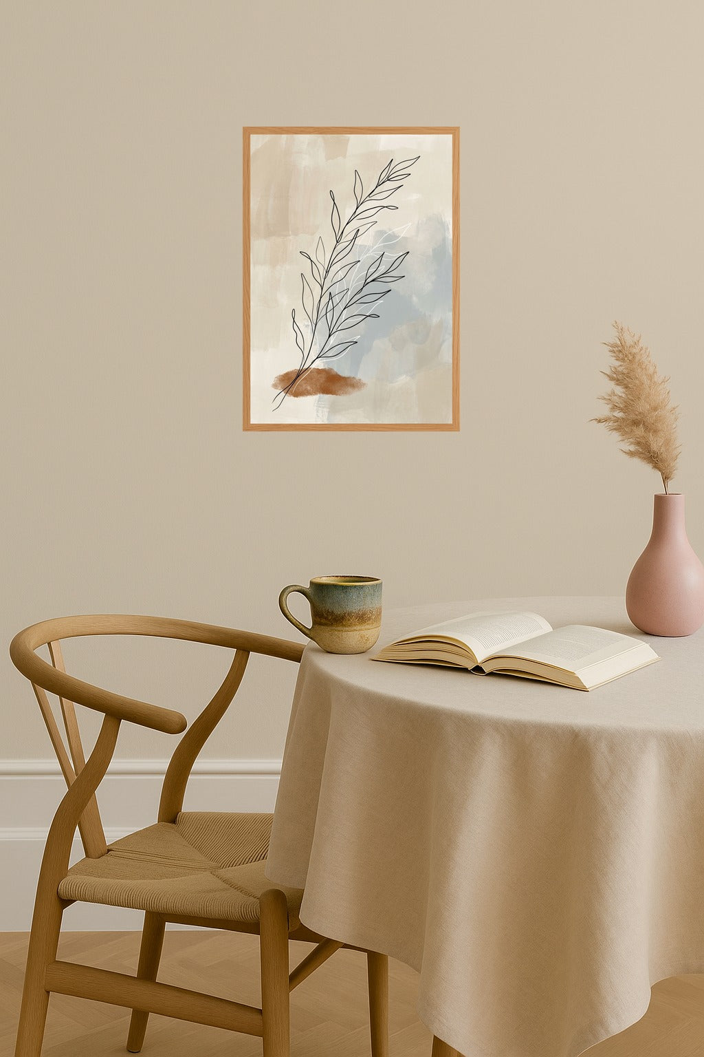 Poster mockup - Single poster in Nordic interior