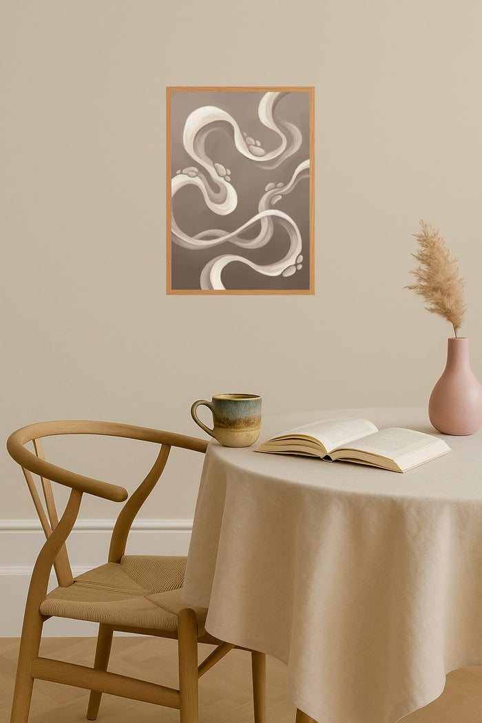 Poster mockup - Single poster in Nordic interior