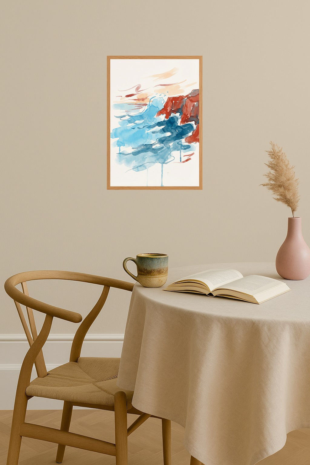 Poster mockup - Single poster in Nordic interior