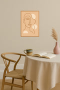 Poster mockup - Single poster in Nordic interior