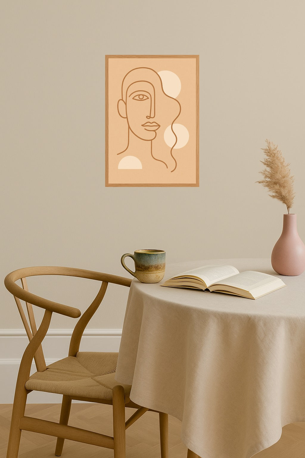 Poster mockup - Single poster in Nordic interior