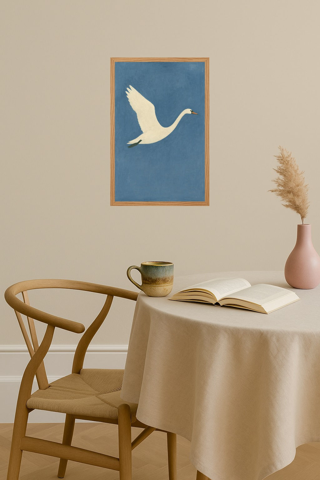 Poster mockup - Single poster in Nordic interior