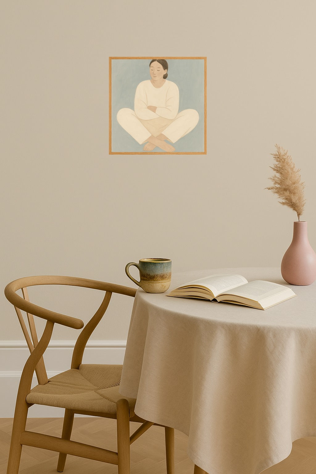 Poster mockup - Single poster in Nordic interior