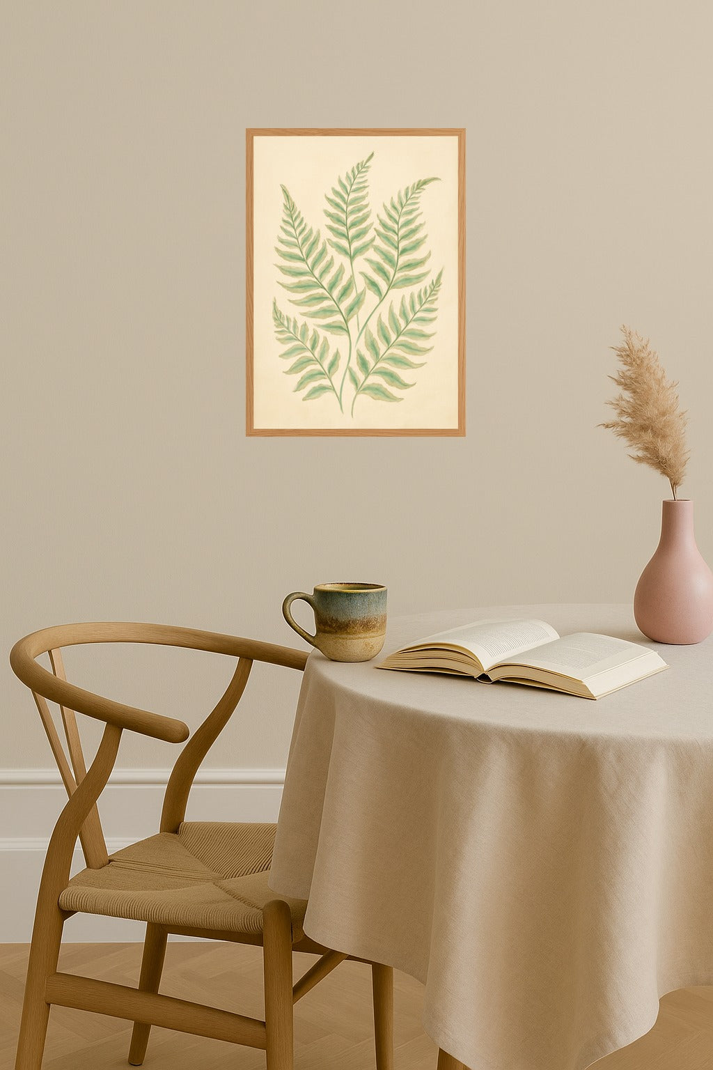 Poster mockup - Single poster in Nordic interior