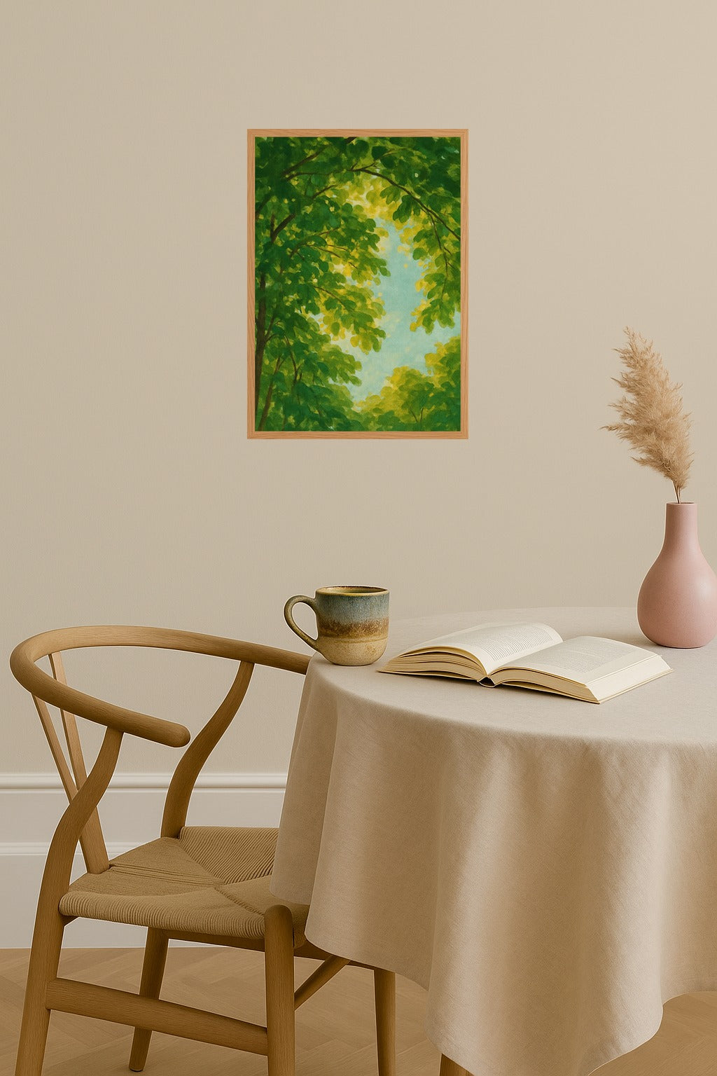 Poster mockup - Single poster in Nordic interior