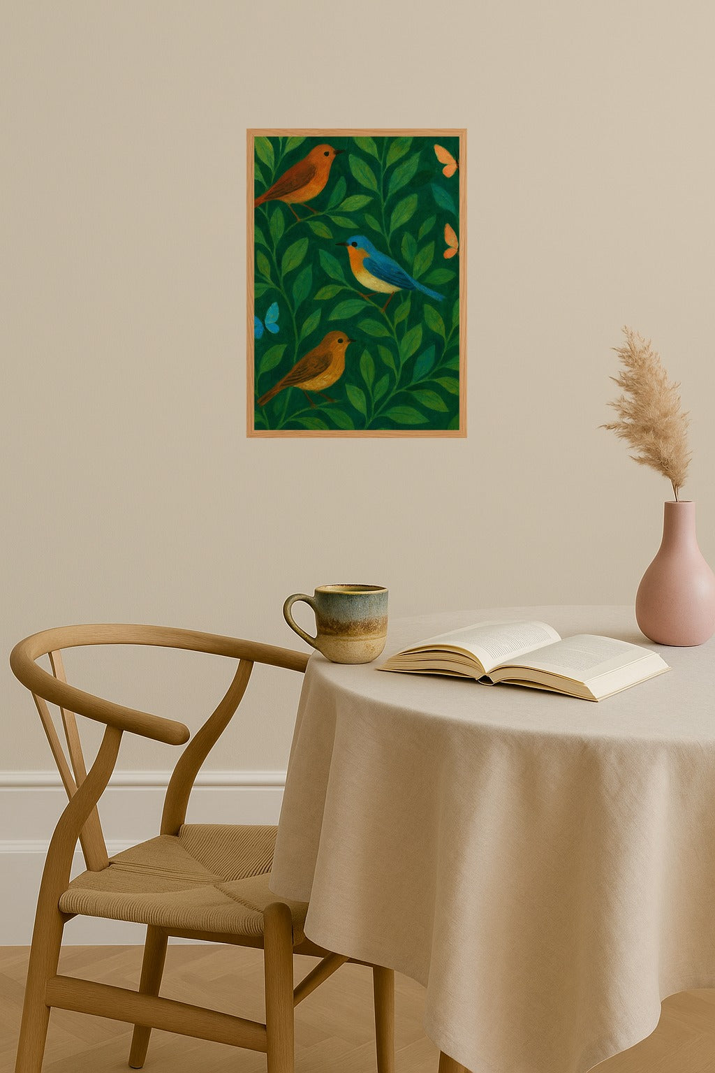 Poster mockup - Single poster in Nordic interior