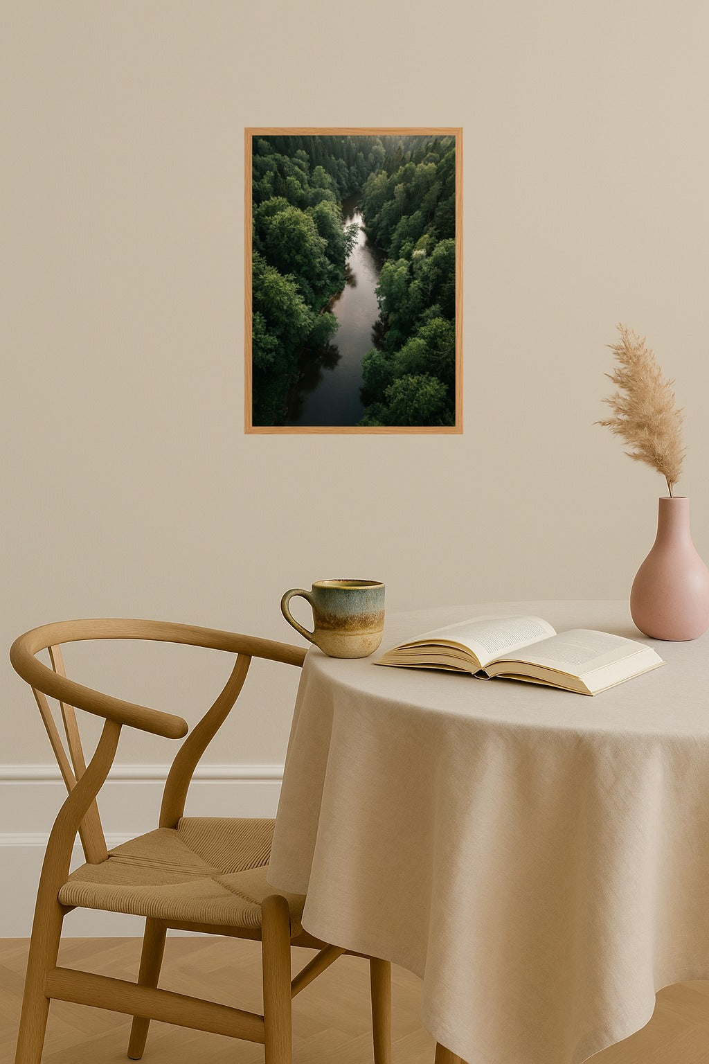 Poster mockup - Single poster in Nordic interior