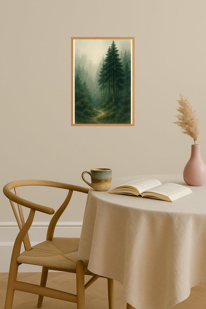 Poster mockup - Single poster in Nordic interior