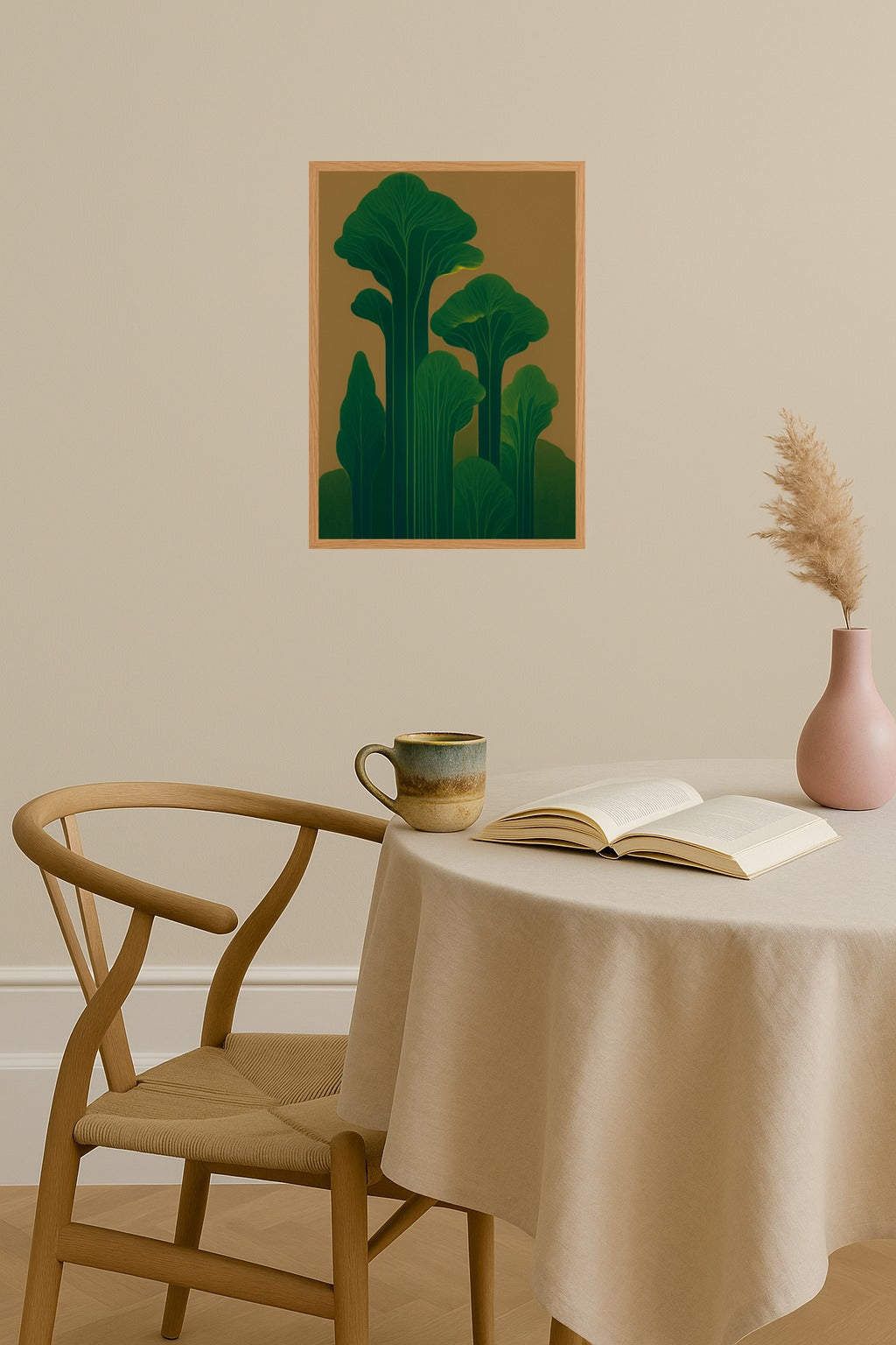 Poster mockup - Single poster in Nordic interior