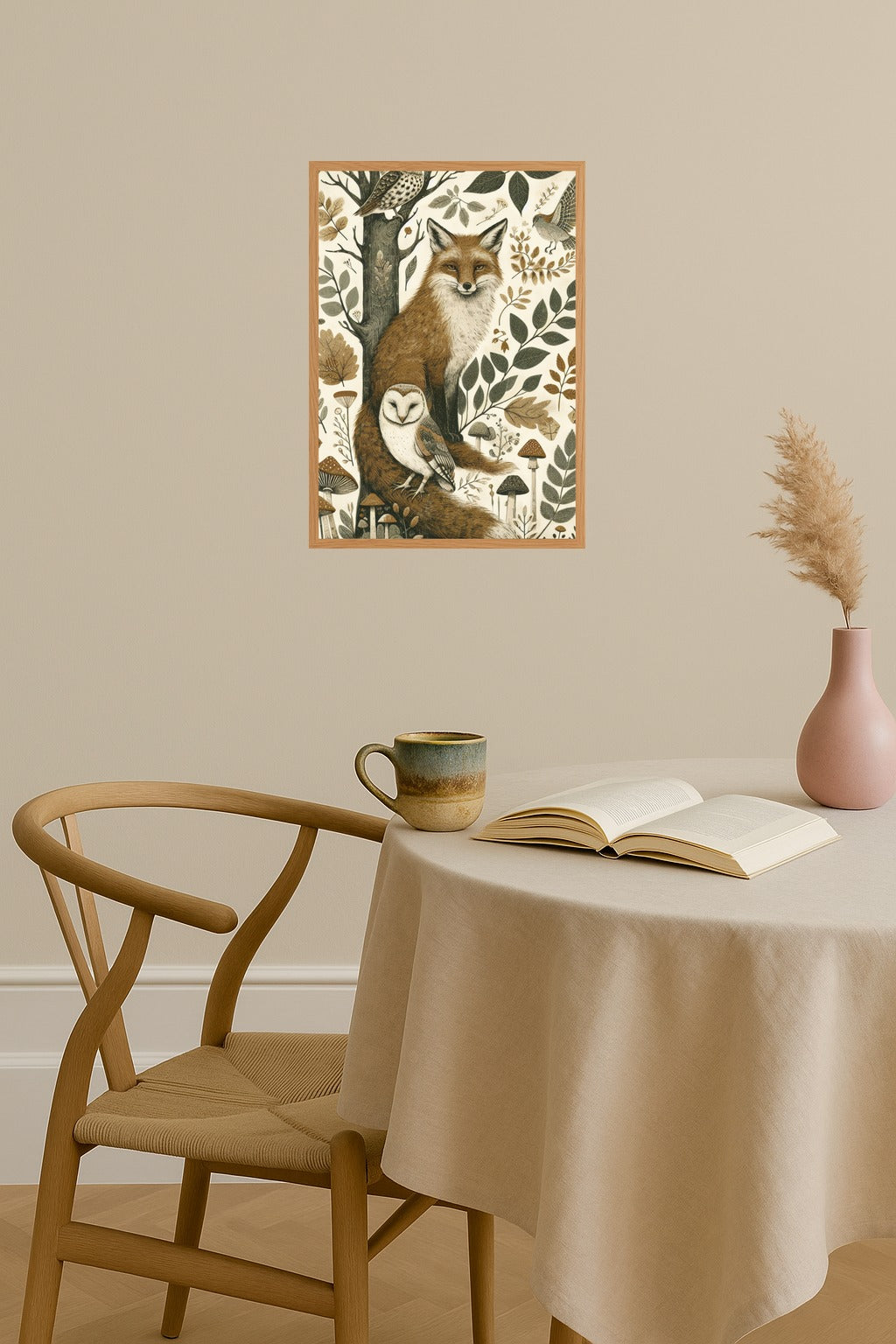 Poster mockup - Single poster in Nordic interior