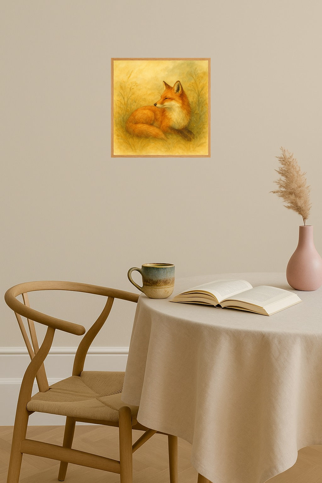 Poster mockup - Single poster in Nordic interior