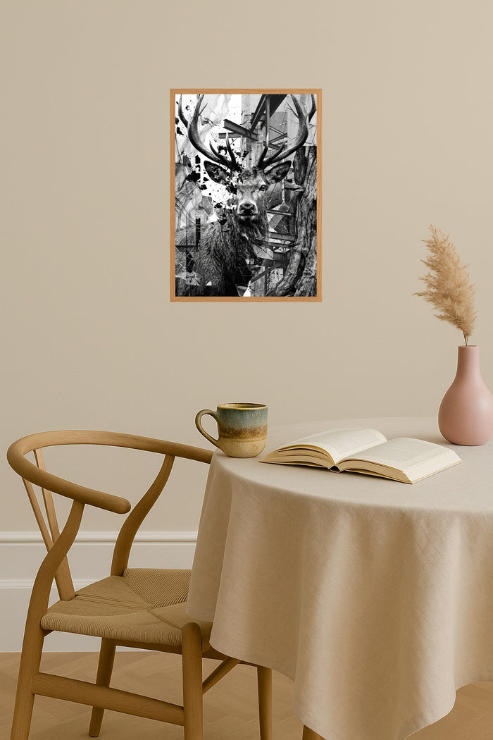 Poster mockup - Single poster in Nordic interior