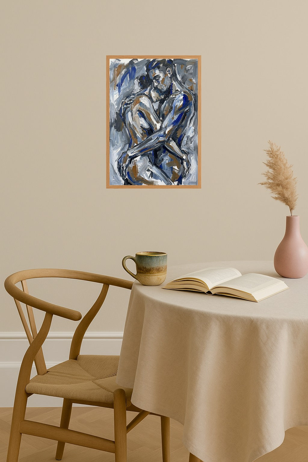 Poster mockup - Single poster in Nordic interior