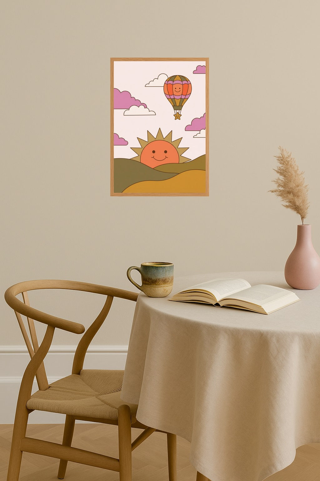 Poster mockup - Single poster in Nordic interior