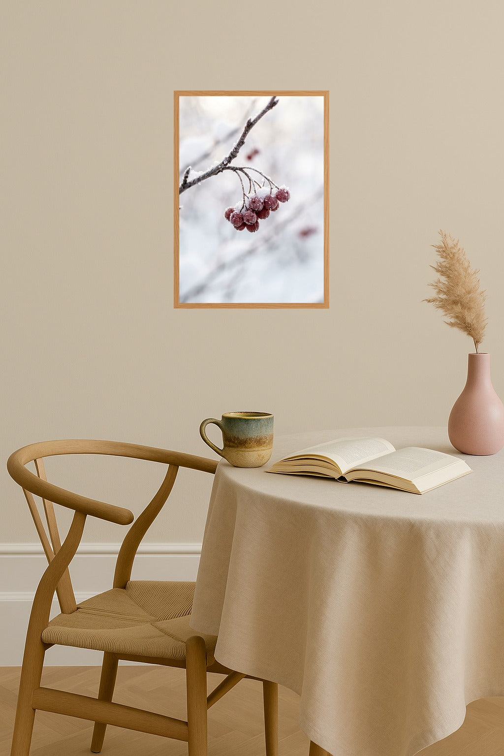 Poster mockup - Single poster in Nordic interior
