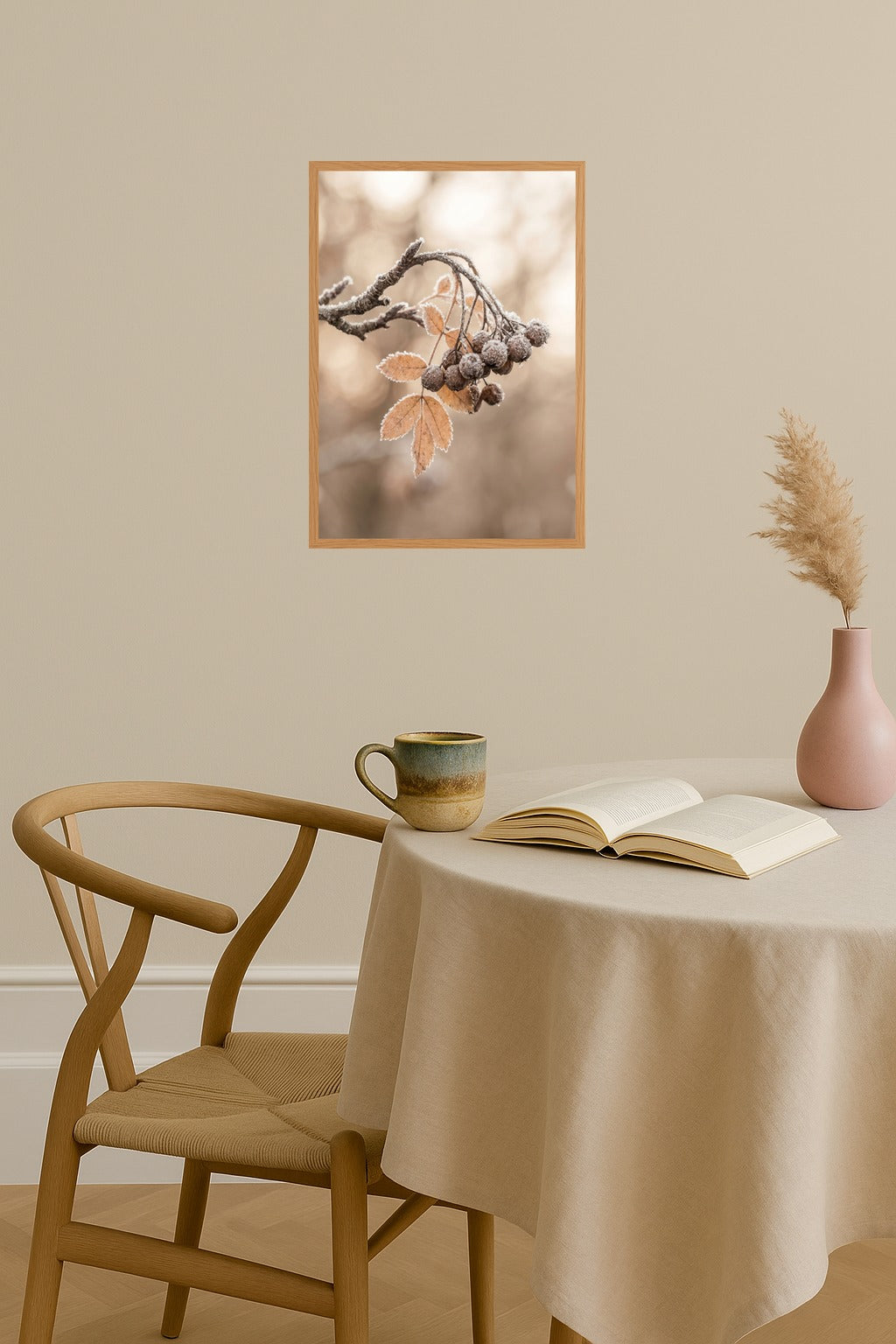 Poster mockup - Single poster in Nordic interior