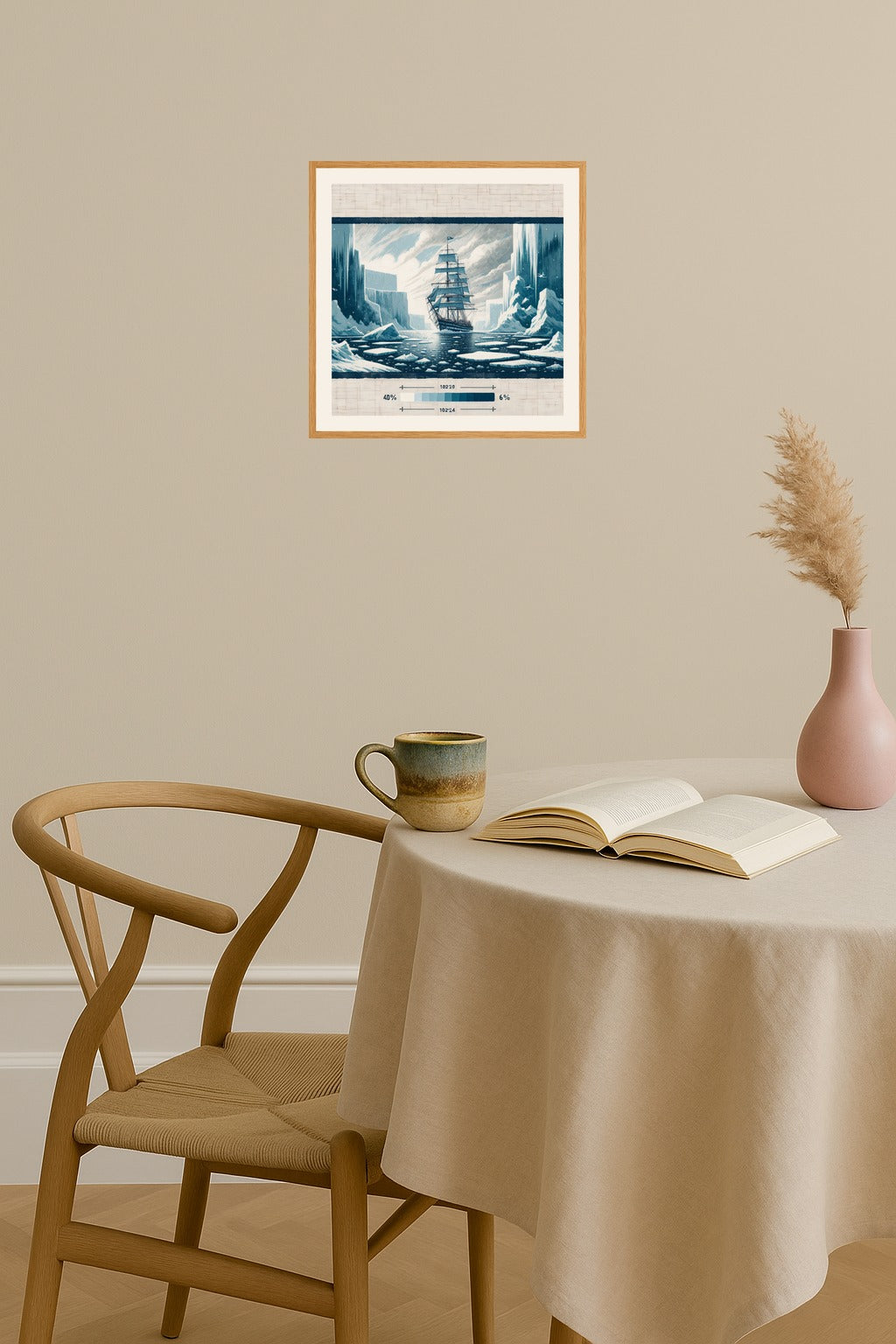 Poster mockup - Single poster in Nordic interior