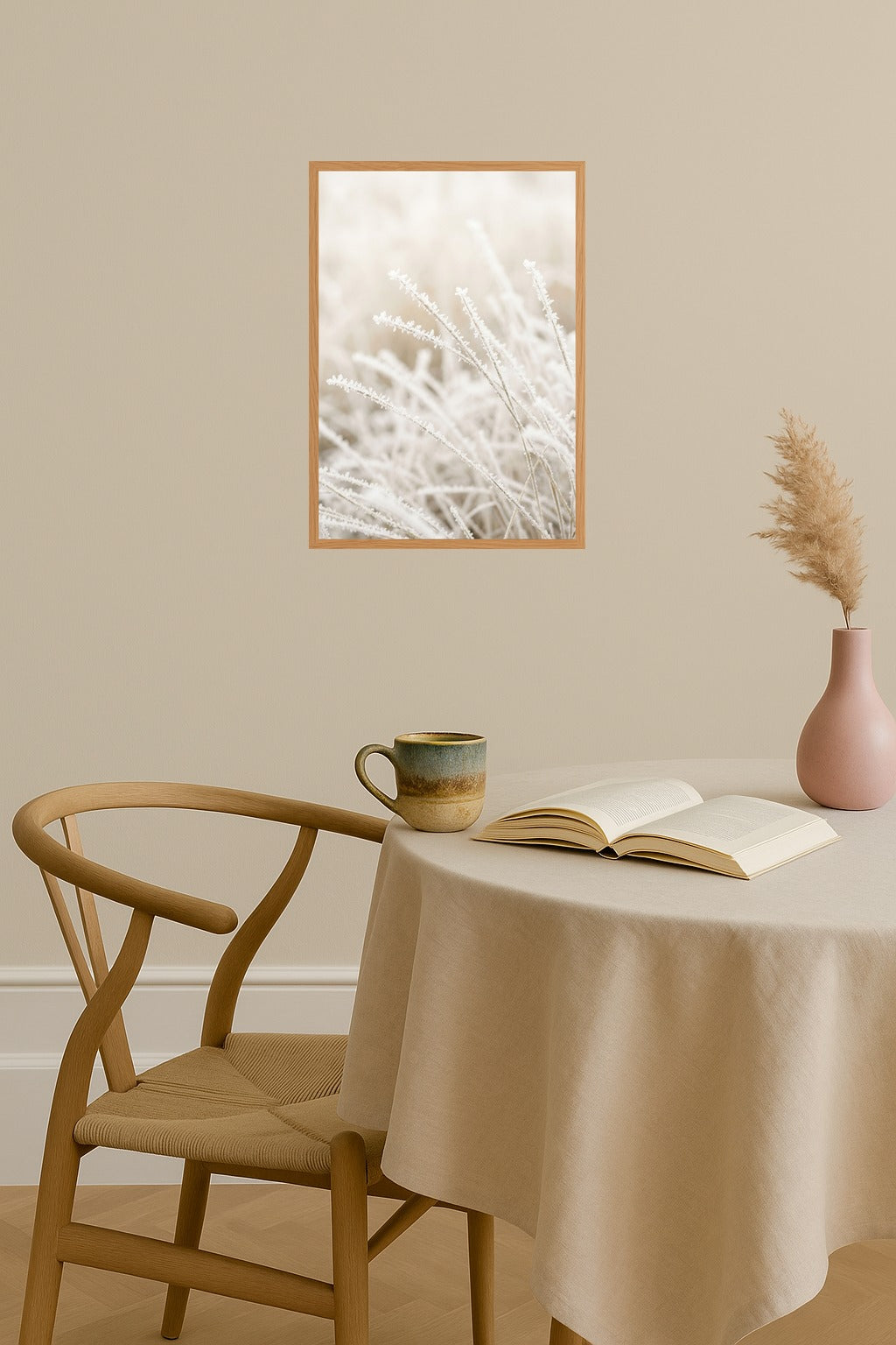 Poster mockup - Single poster in Nordic interior