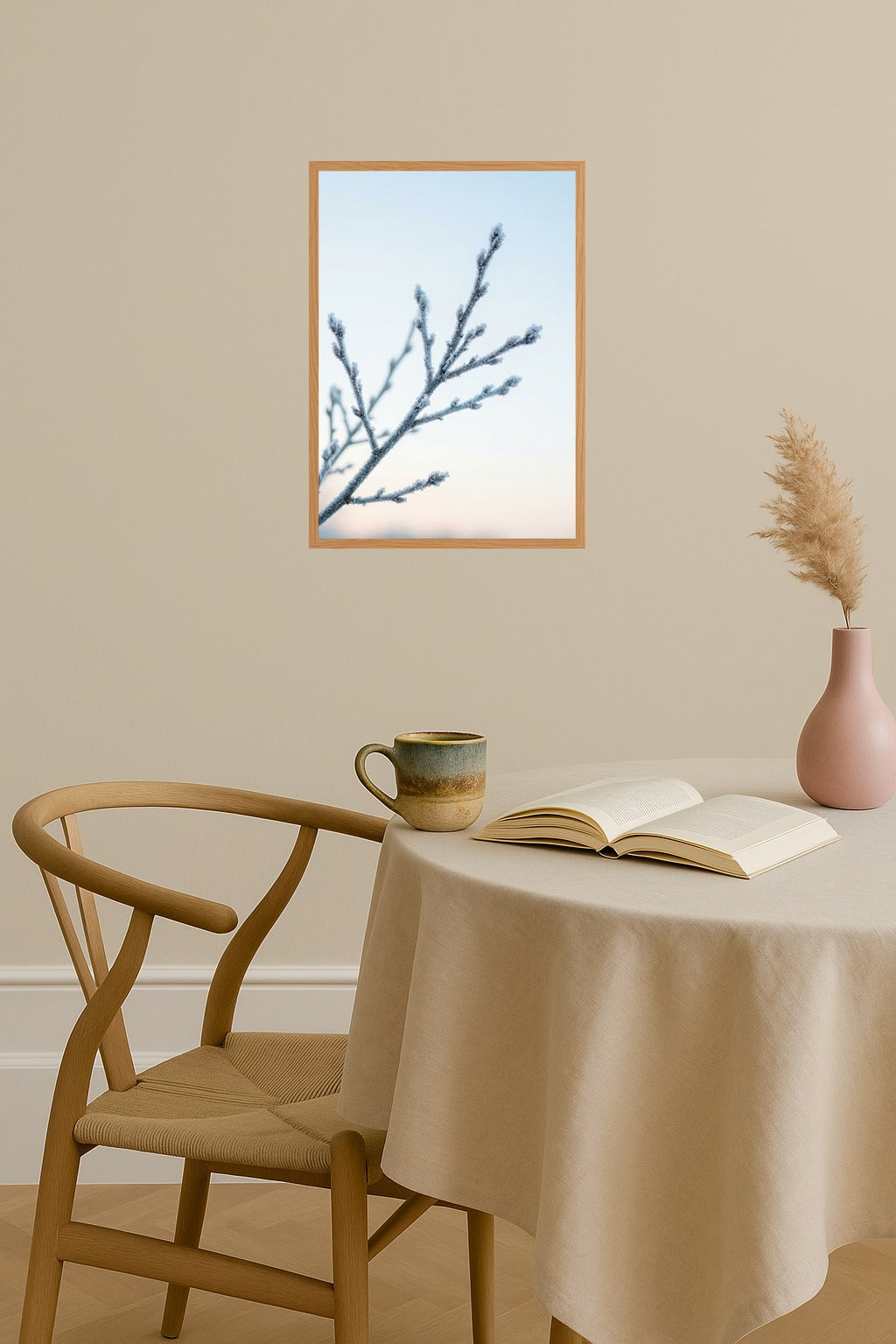 Poster mockup - Single poster in Nordic interior