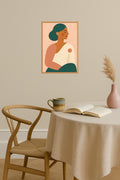 Poster mockup - Single poster in Nordic interior