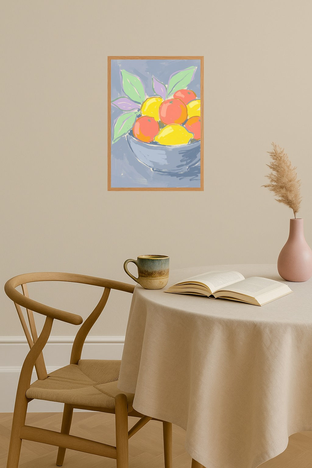 Poster mockup - Single poster in Nordic interior