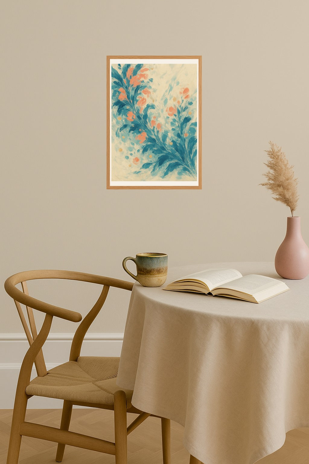 Poster mockup - Single poster in Nordic interior