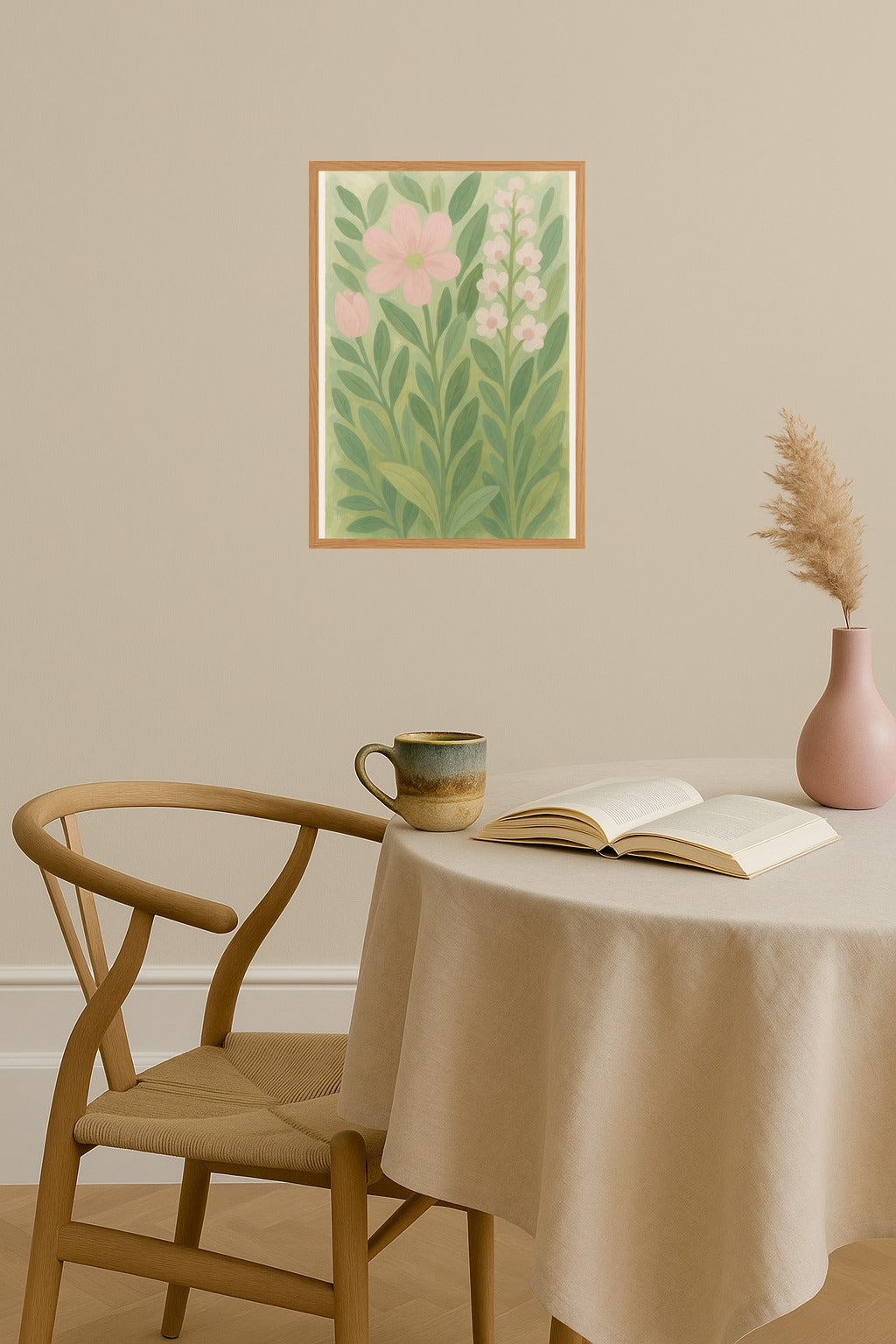 Poster mockup - Single poster in Nordic interior