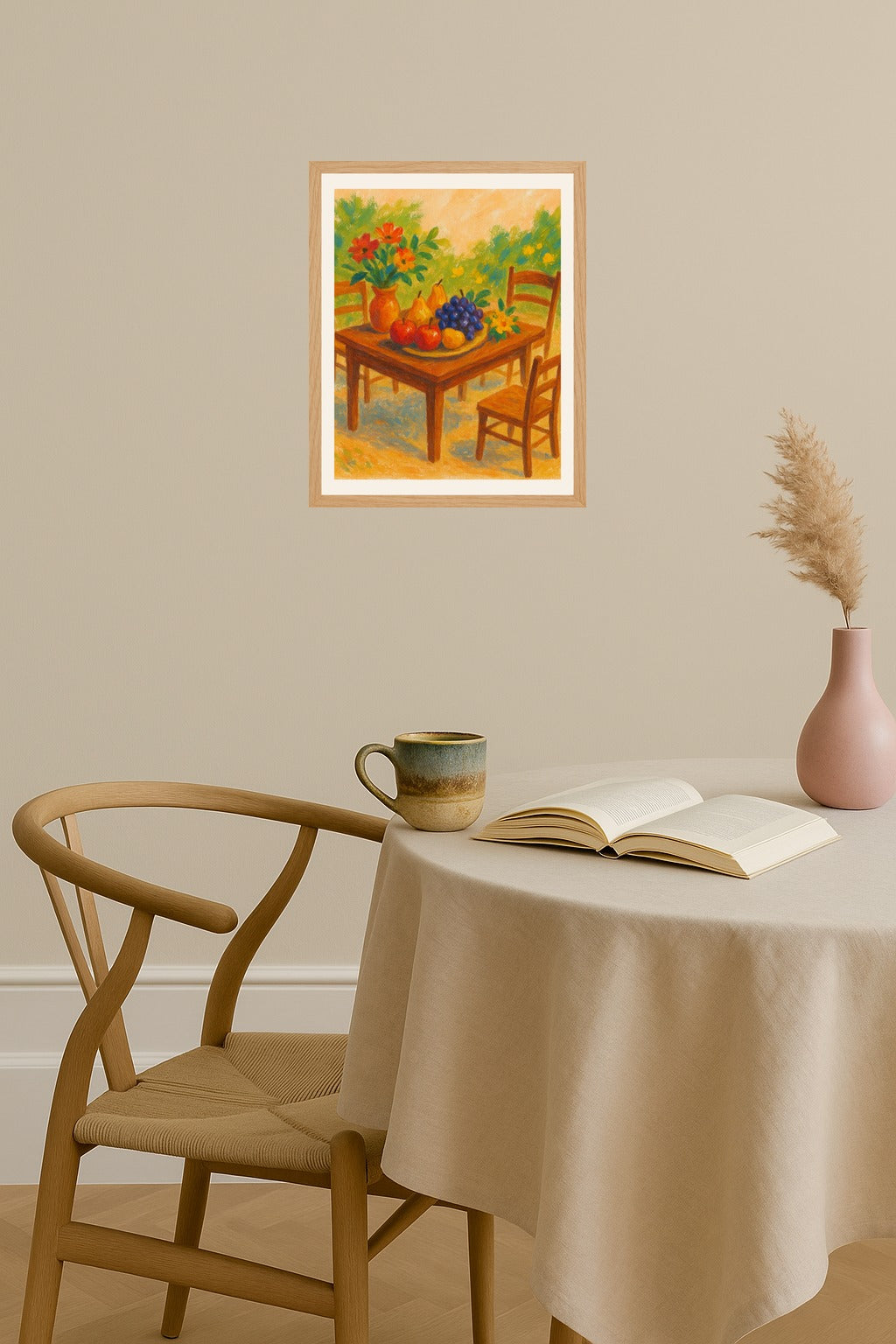 Poster mockup - Single poster in Nordic interior