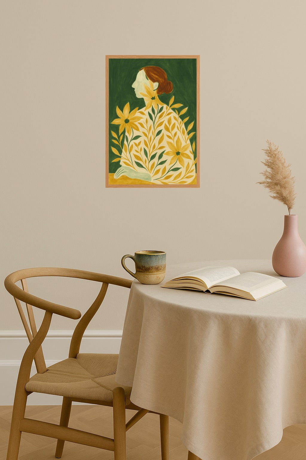 Poster mockup - Single poster in Nordic interior