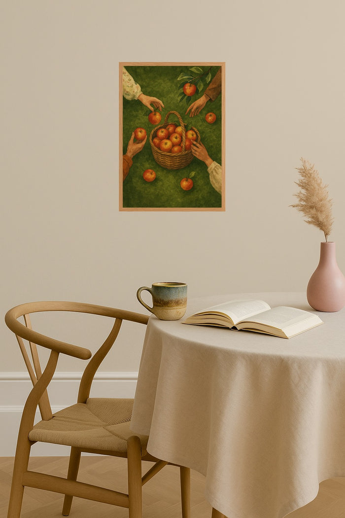Poster mockup - Single poster in Nordic interior