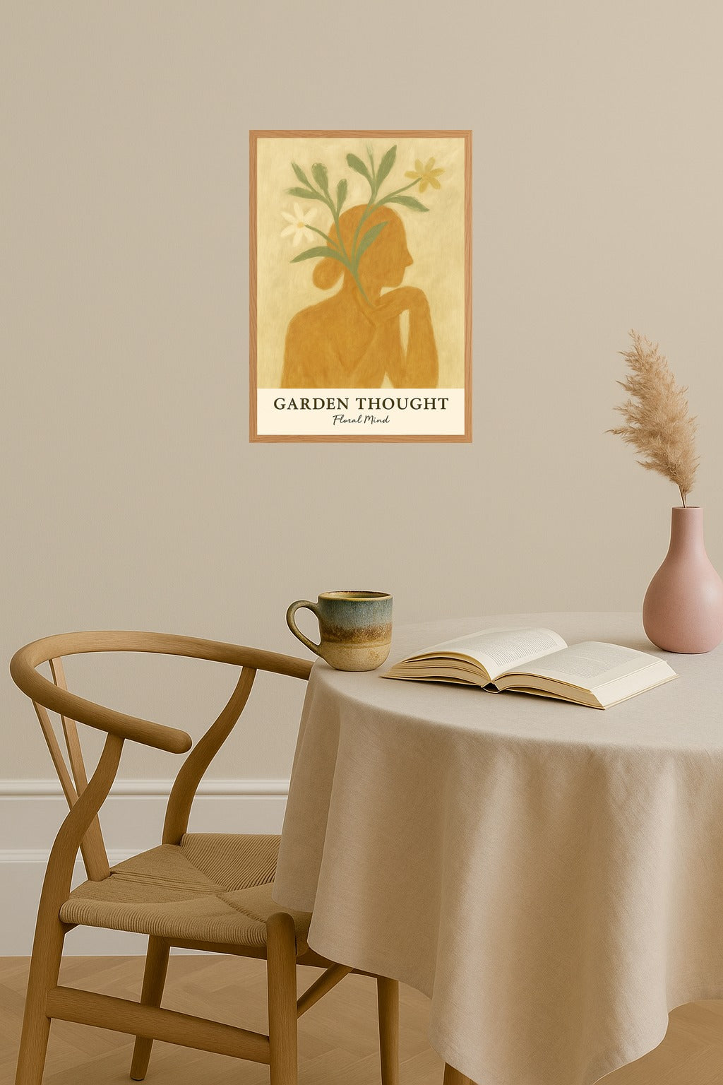 Poster mockup - Single poster in Nordic interior