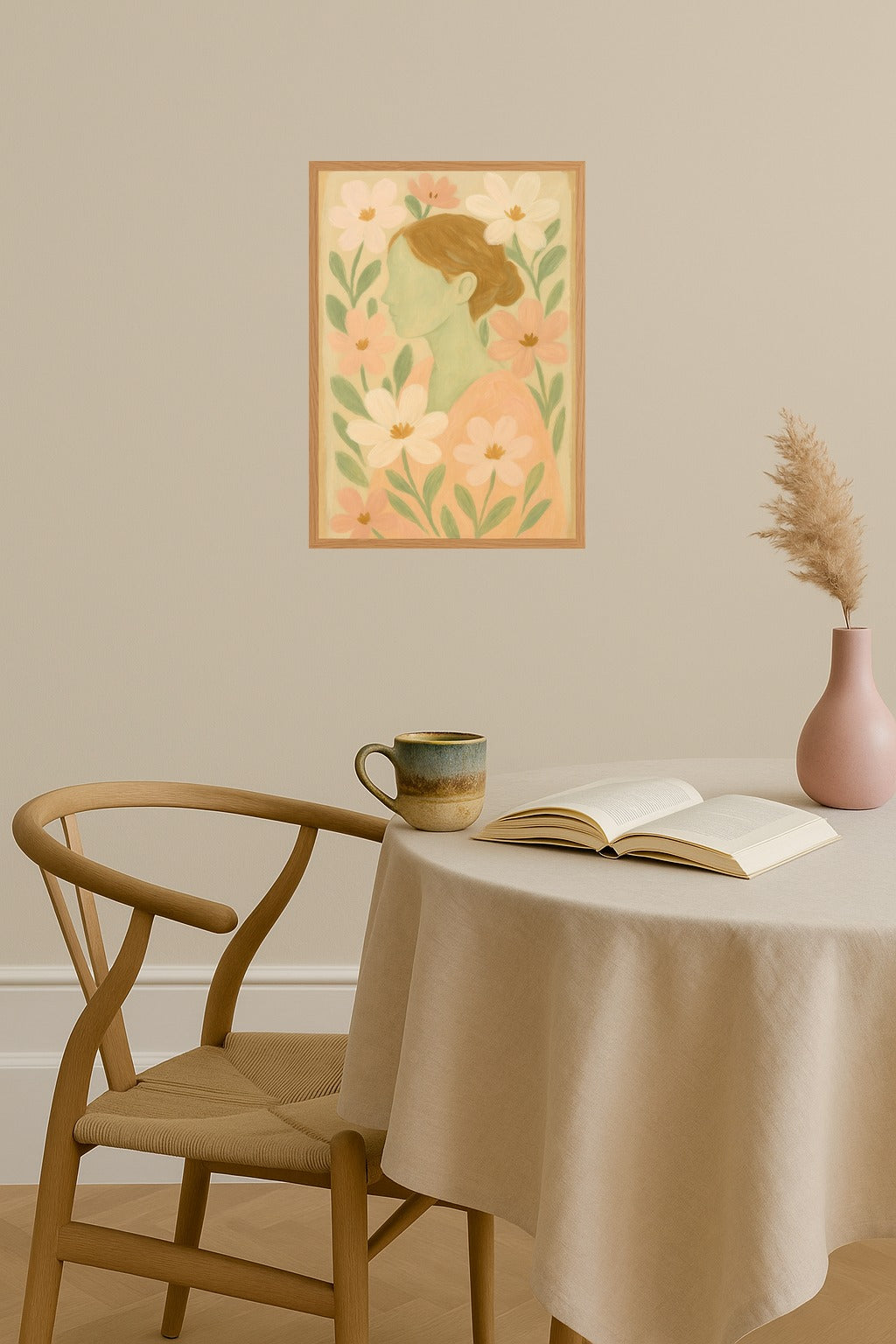 Poster mockup - Single poster in Nordic interior