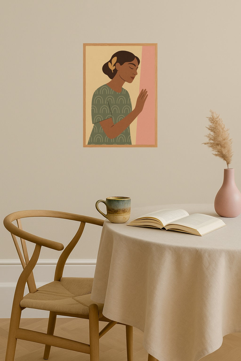 Poster mockup - Single poster in Nordic interior