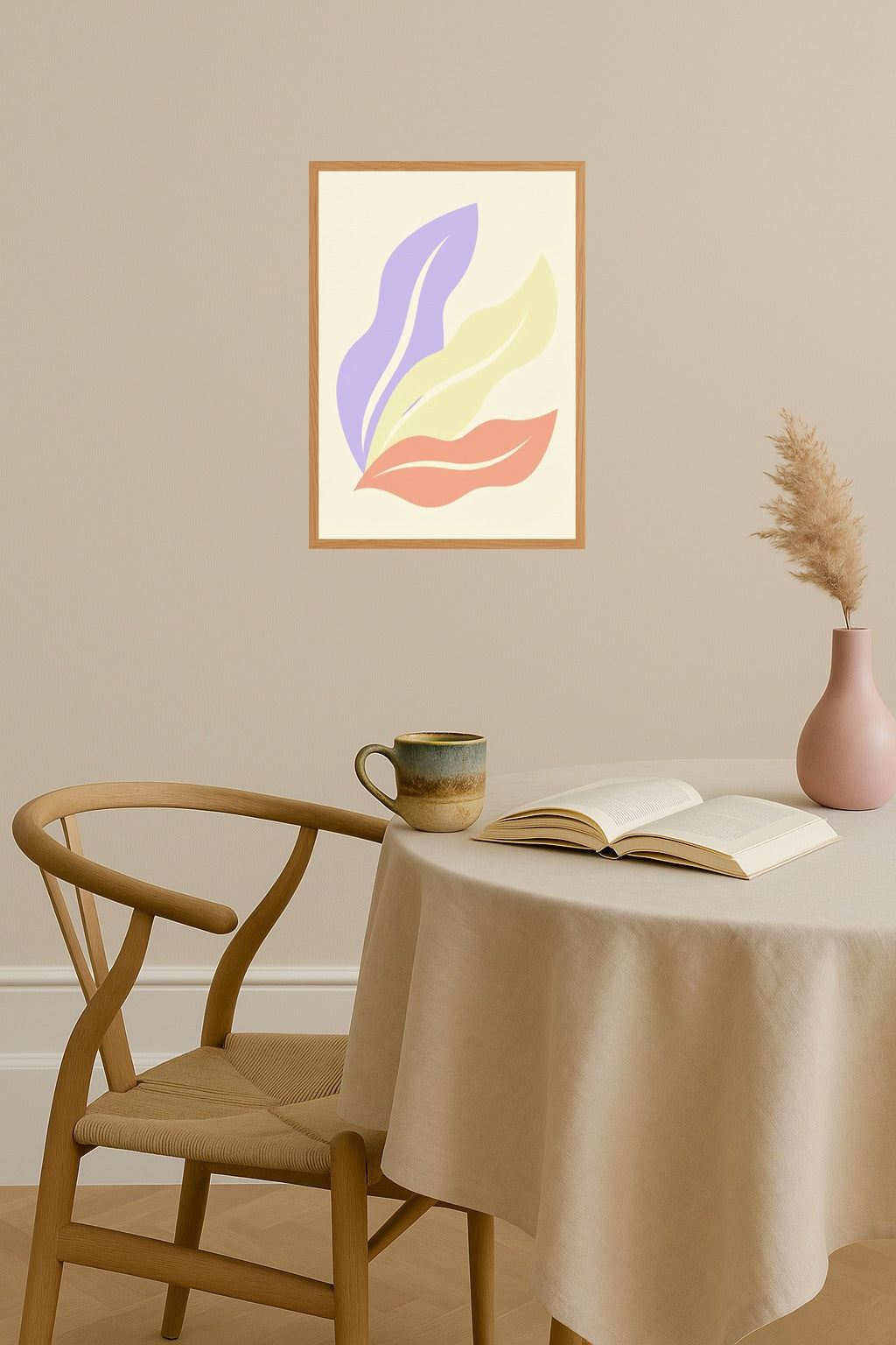 Poster mockup - Single poster in Nordic interior