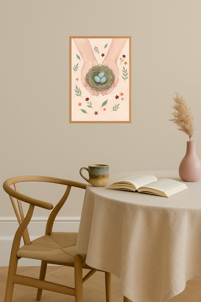 Poster mockup - Single poster in Nordic interior