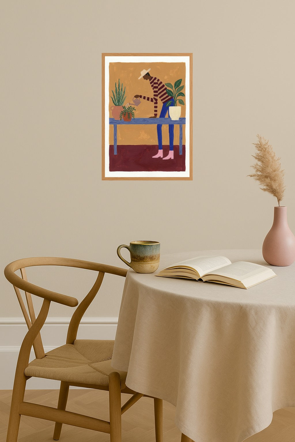 Poster mockup - Single poster in Nordic interior