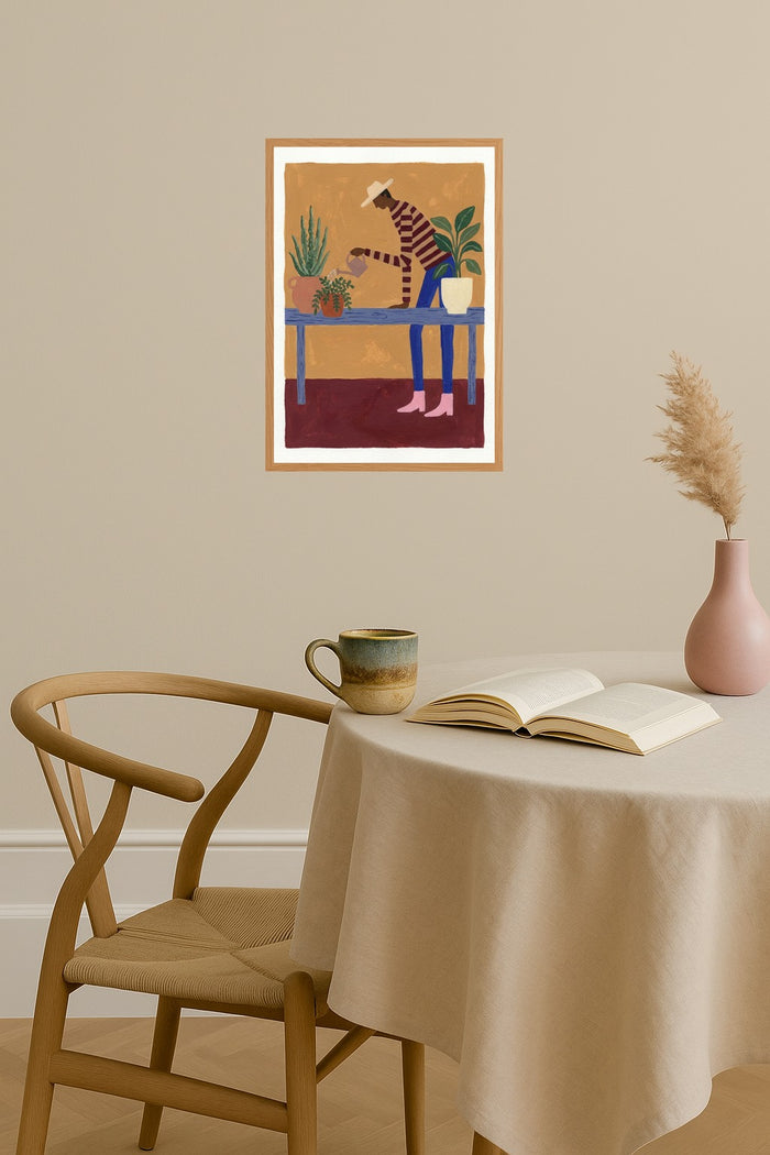 Poster mockup - Single poster in Nordic interior