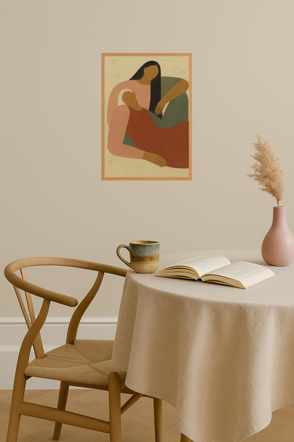 Poster mockup - Single poster in Nordic interior