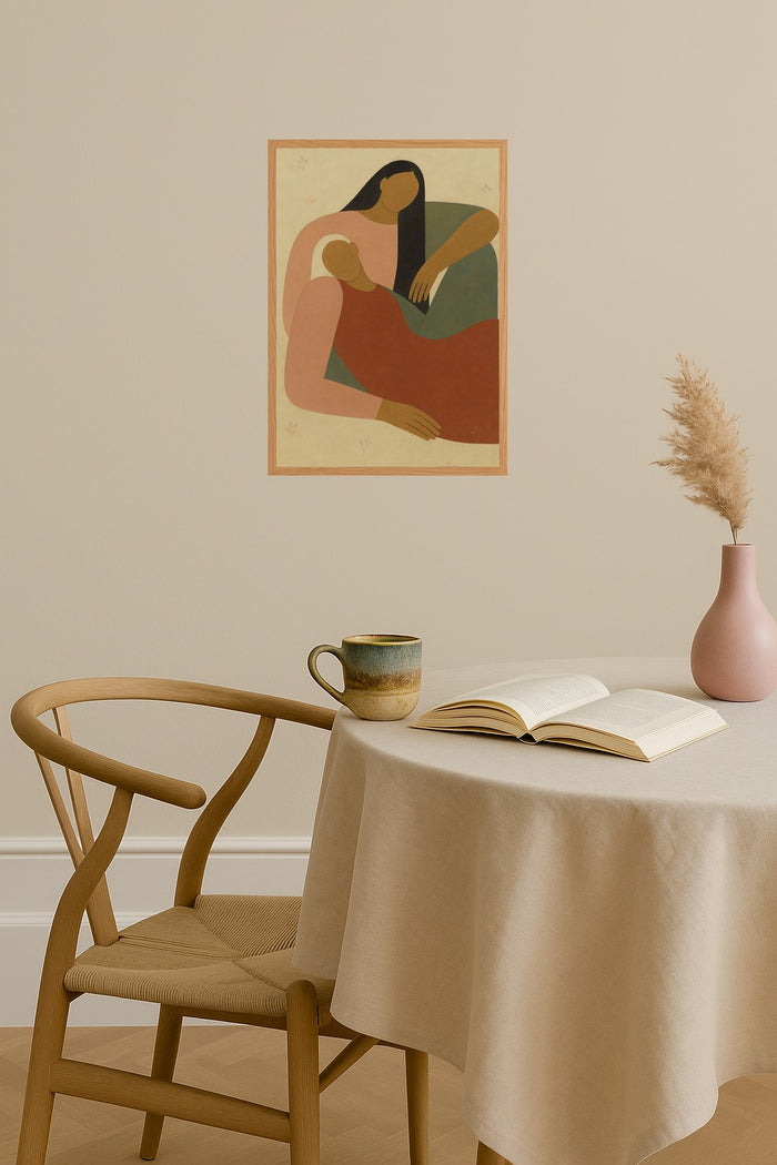 Poster mockup - Single poster in Nordic interior