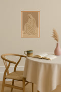Poster mockup - Single poster in Nordic interior