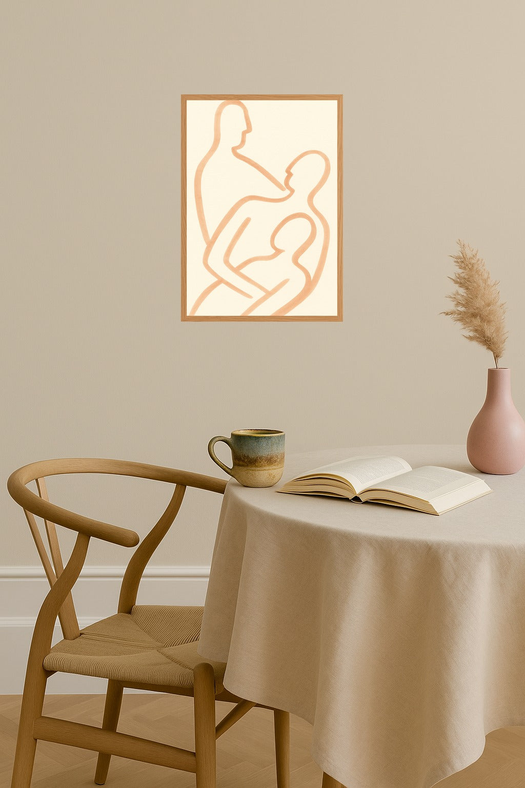 Poster mockup - Single poster in Nordic interior