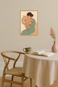 Poster mockup - Single poster in Nordic interior