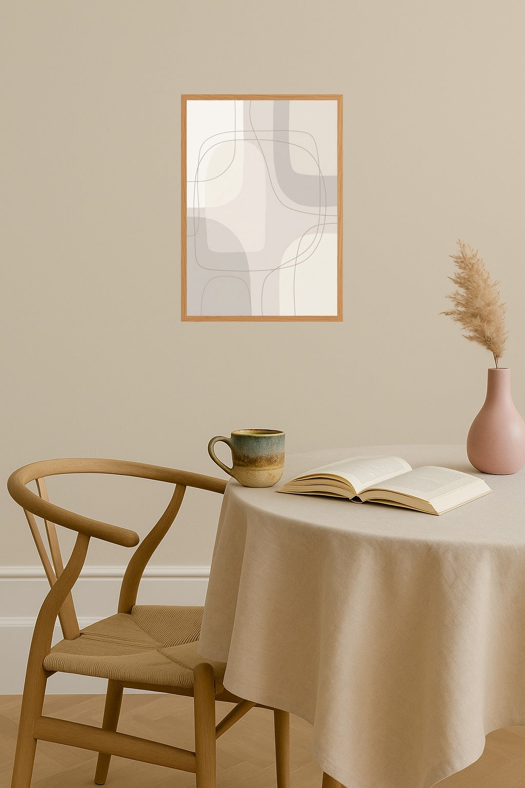 Poster mockup - Single poster in Nordic interior