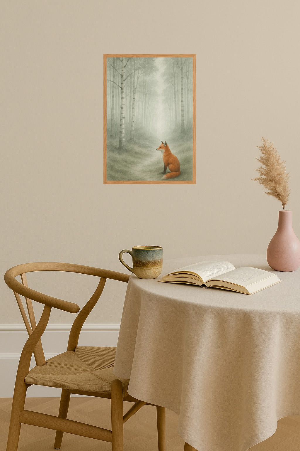 Poster mockup - Single poster in Nordic interior
